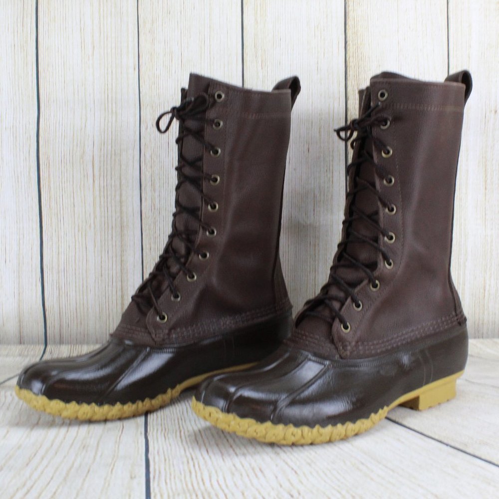 LL BEAN 10" Uninsulated Hunting Duck Boots Size 9 - Picture 3 of 8